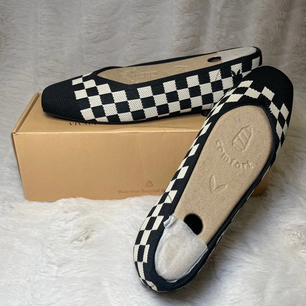 VIVAIA Square-Toe V-Cut Flats (Margot™ 2.0) EU 41 / US 9.5‎